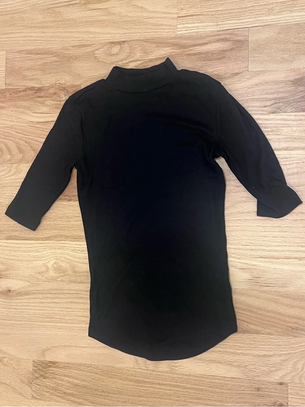 GAP Kids Black Mock Neck Long Sleeve Top
